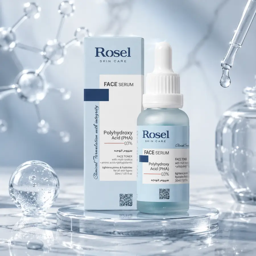 Face Serum PHA 3% – Rosel 30 ml, Serum për Fytyr që shkëlqen