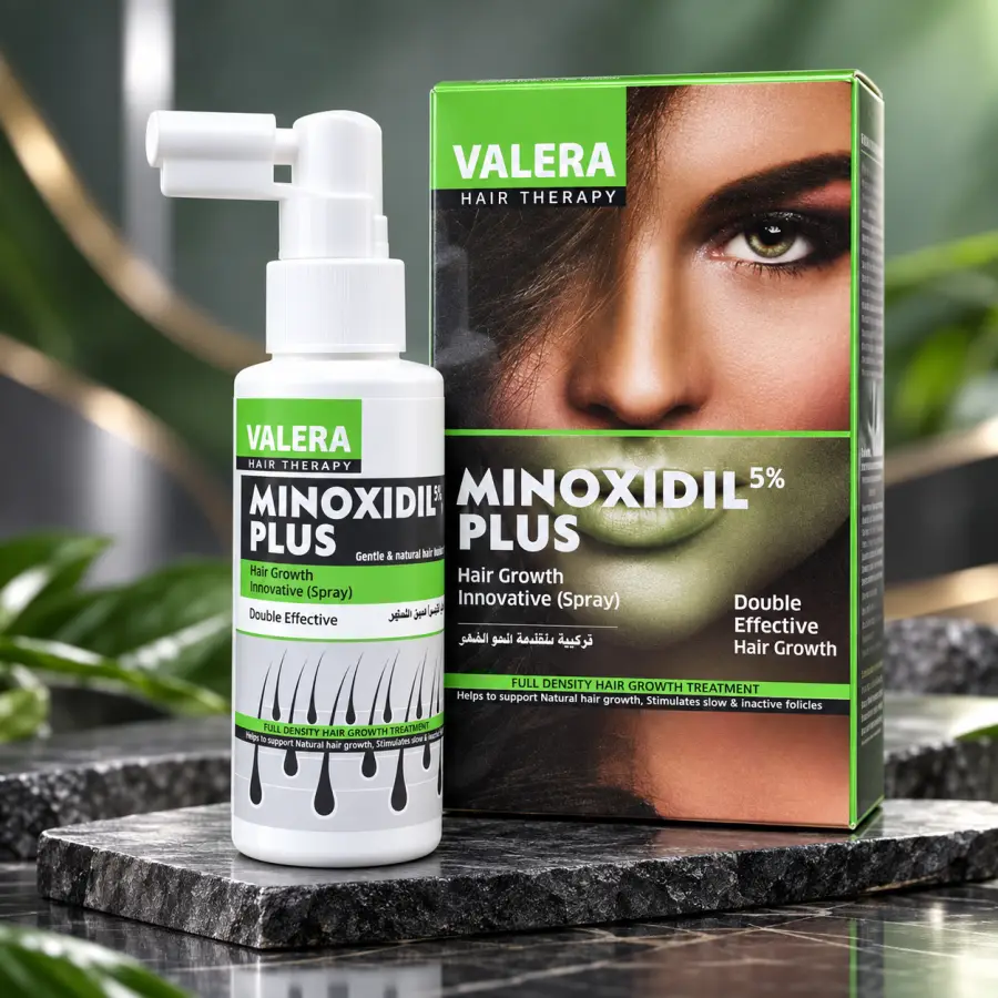 Valera Minoxidil Plus 5% – Spray për Rritjen dhe Forcimin e Flokëve