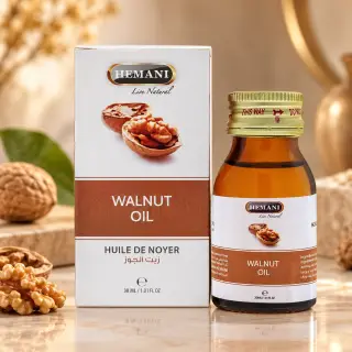 Hemani Walnut Oil – Vaj Arre për Kujdesin e Flokëve dhe Lëkurës, 30 ml