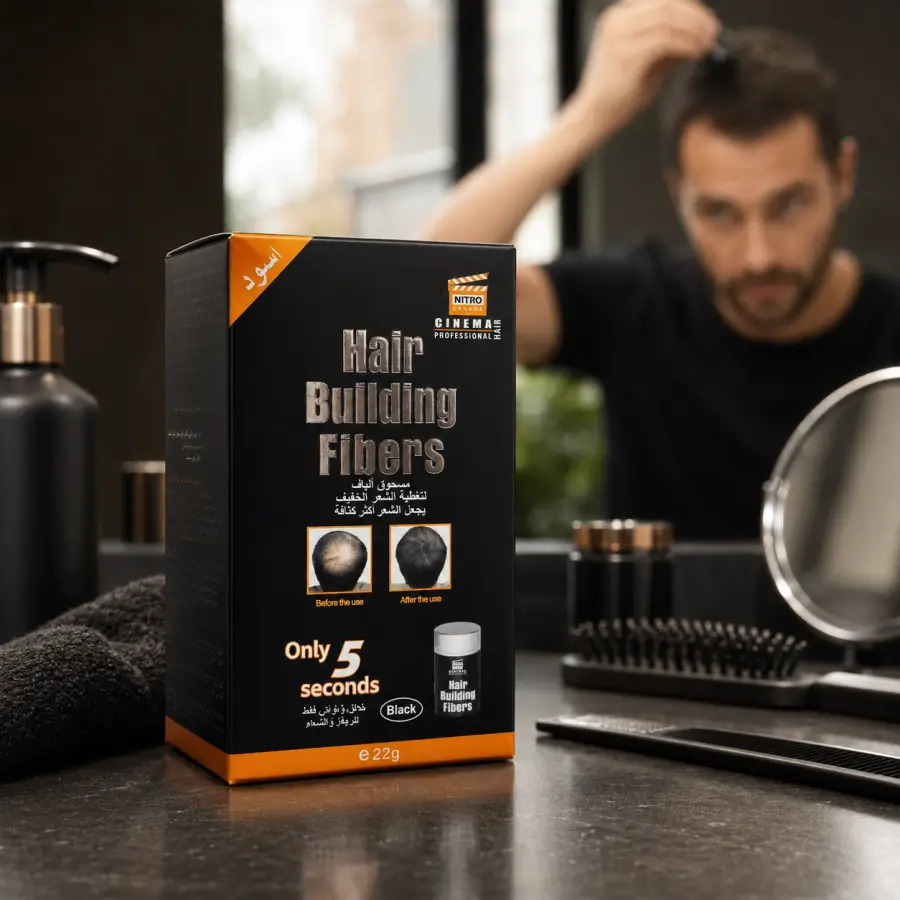 Fibra për shumimin e Flokëve, Hair Building Fibers Black - Nitro Canada 22g