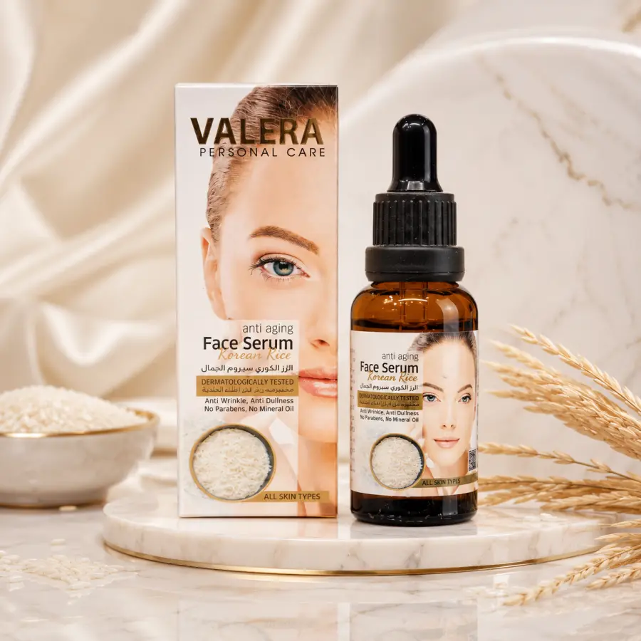 Anti Aging Face Serum Korean Rice - 30, Serum nga Extrakti i Orizit Korean