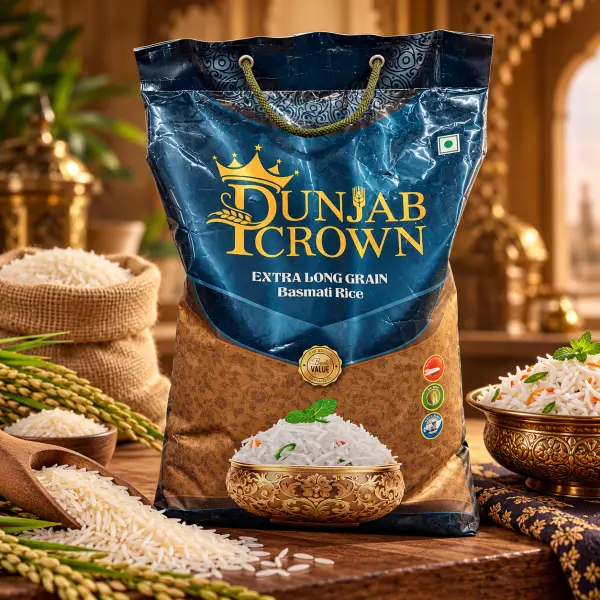 Long Grain Basmati Rice – Oriz Basmati Premium me Kokërr të Gjatë 10 kg