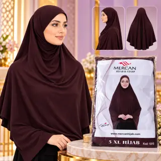 Mercan Hijab – Shami e Gjerë për Mbulim të Plotë