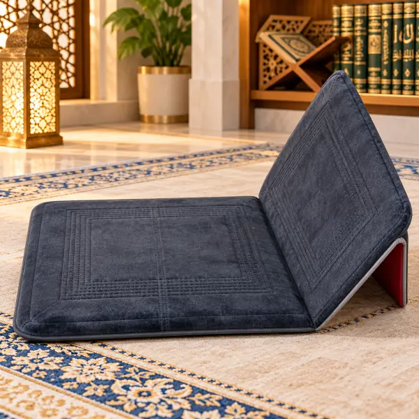 Sexhade për Namaz + Mbështetëse – Karrige e Ulët për Falje dhe Mbështetje