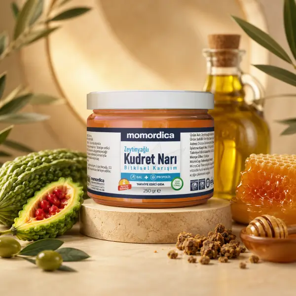 Momordica – Përzierje Bimore me Kudret Narı, Vaj Ulliri, Mjaltë dhe Propolis, 250 g -  Që Lukthi juaj të qetësohet