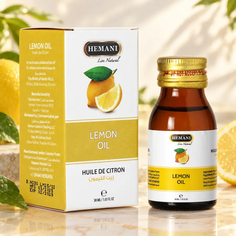 Hemani Lemon Oil – Vaj Limoni, 30 ml