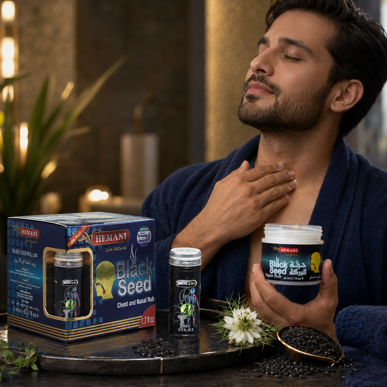 Black Seed Vapor Rub – Krem për Relaks të Muskujve 50 ml + Roll-On 5 ml