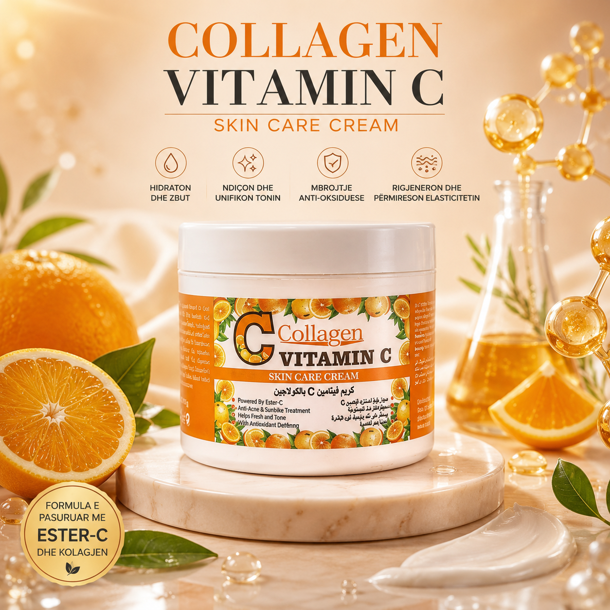 Vitamin C Skin Care Cream - Collagen 113 gr