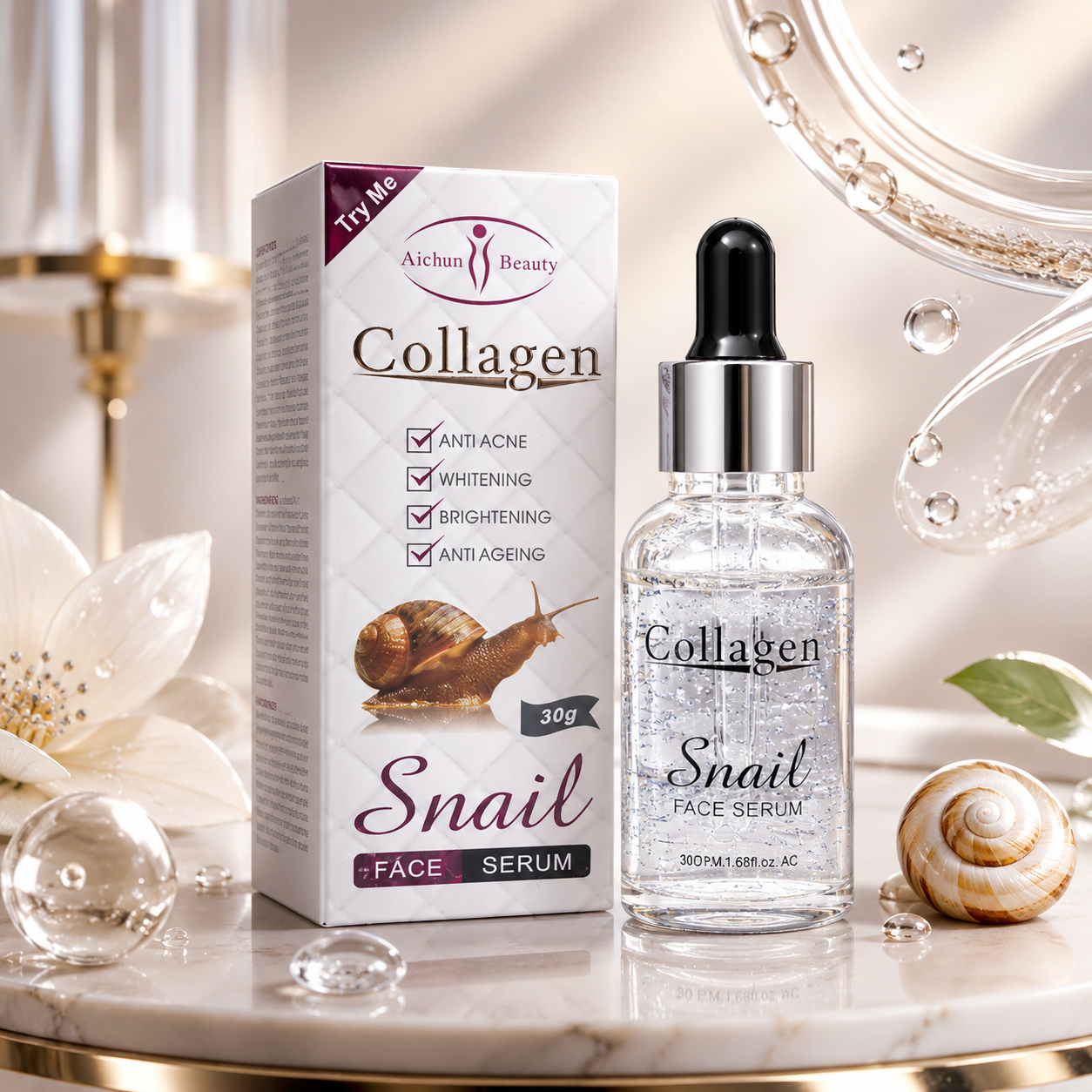 Snail Face Serum – Collagen 30 ml
