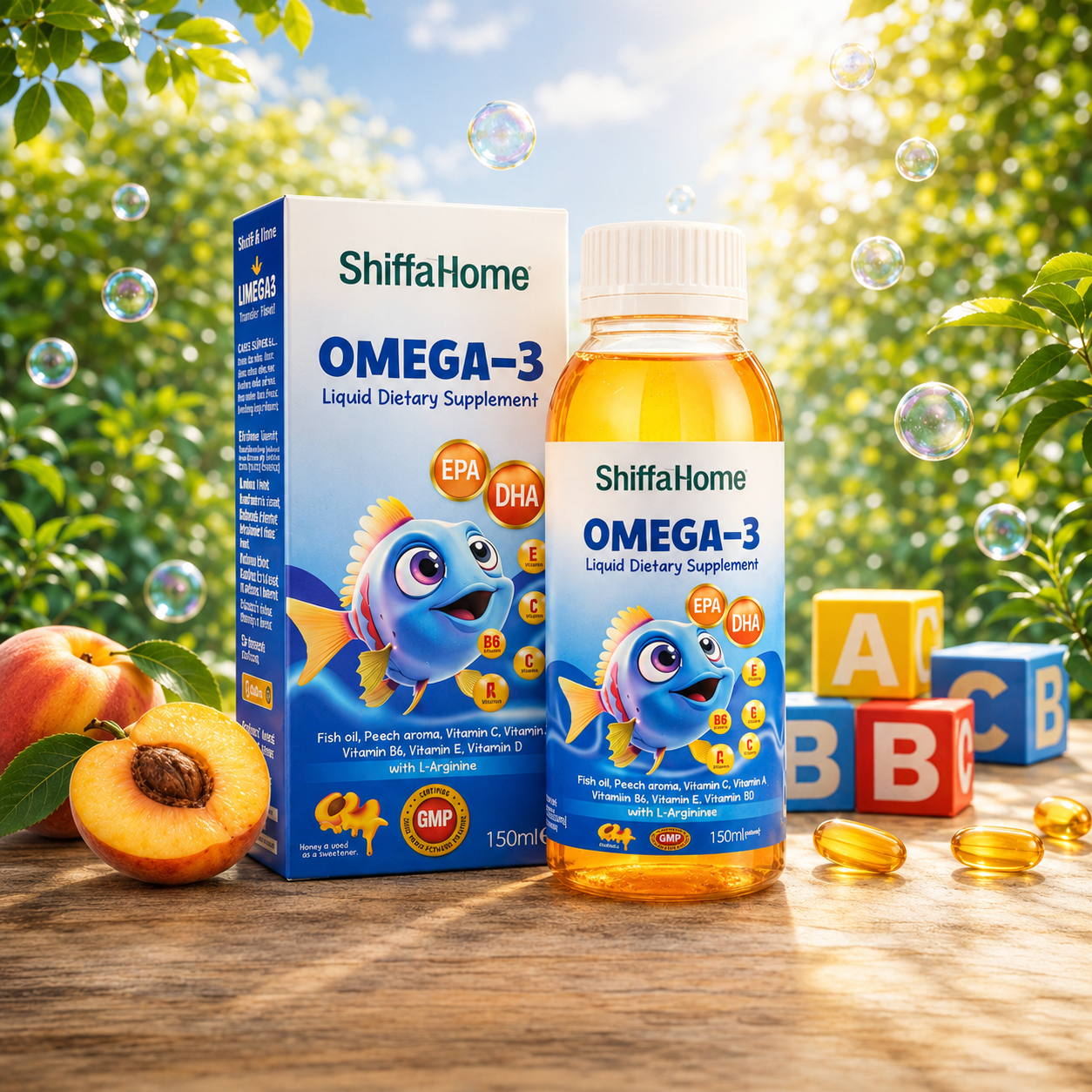 Omega-3 Liquid – Zhvillim i Shëndetshëm për Fëmijët Tuaj